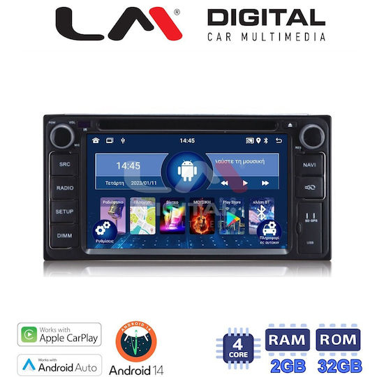 LM Digital Ηχοσύστημα Αυτοκινήτου για Toyota Hilux / Yaris / RAV 4 / Celica / Prius Nissan Micra / Note 2012-2019 (Bluetooth/USB/WiFi/GPS) με Οθόνη Αφής 9"