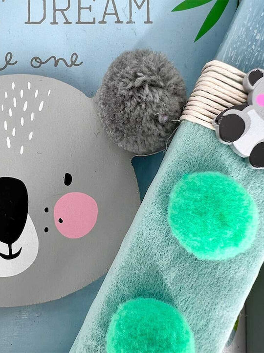 Handmade Scented Candle Boy Koala with Light-Up Frame