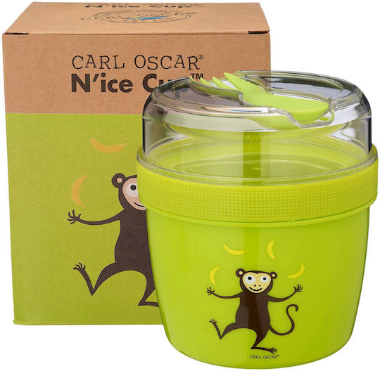 Carl Oscar N’ice Cup Пластмасово детско сетче за храна 0.9лт Зелен x x 12.9cm