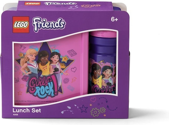 LEGO Friends Πλαστικό Παιδικό Σετ Φαγητού 0.39lt Πολύχρωμο 13.5 x 17 x 7εκ.