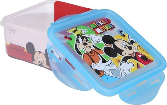Mickey Mouse Clubhouse Plastic Kids' Food Container Mickey 0.73lt Light Blue