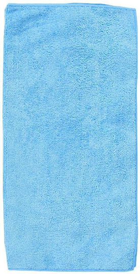 Powertech Cleaning Cloths with Microfibers General Use Blue 40x40cm
