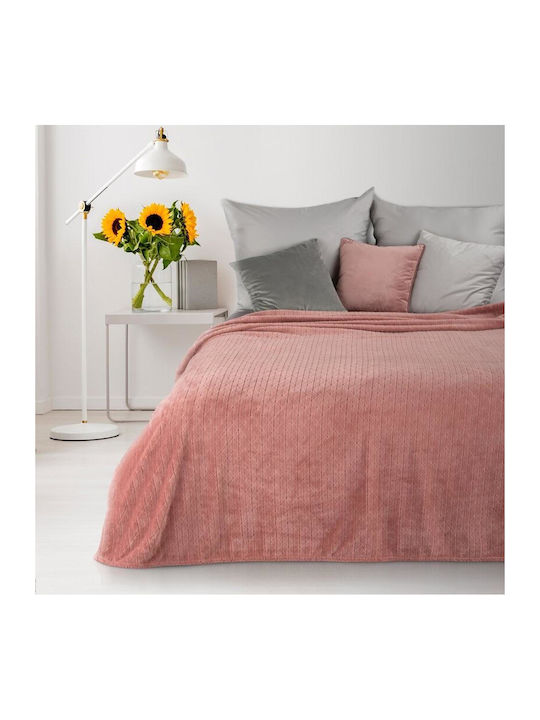 Eurofirany Cindy Κουβέρτα Fleece Μονή 150x200εκ. Pink