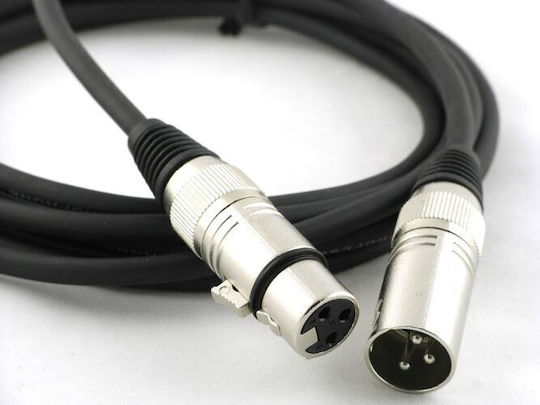 X-treme CR-675/3M XLR Cable XLR Male - XLR Female Black 3m