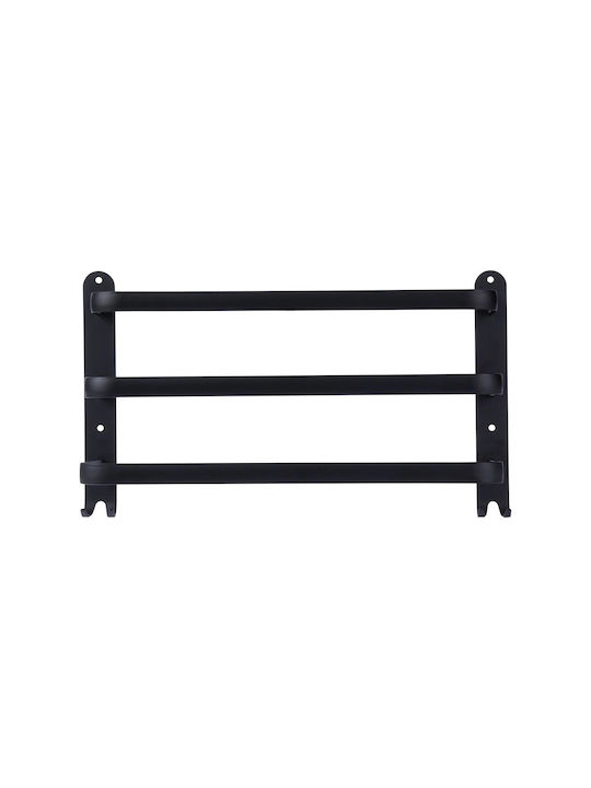 Vilde Rack de Baie Simplă De Perete ​40x40cm Negru