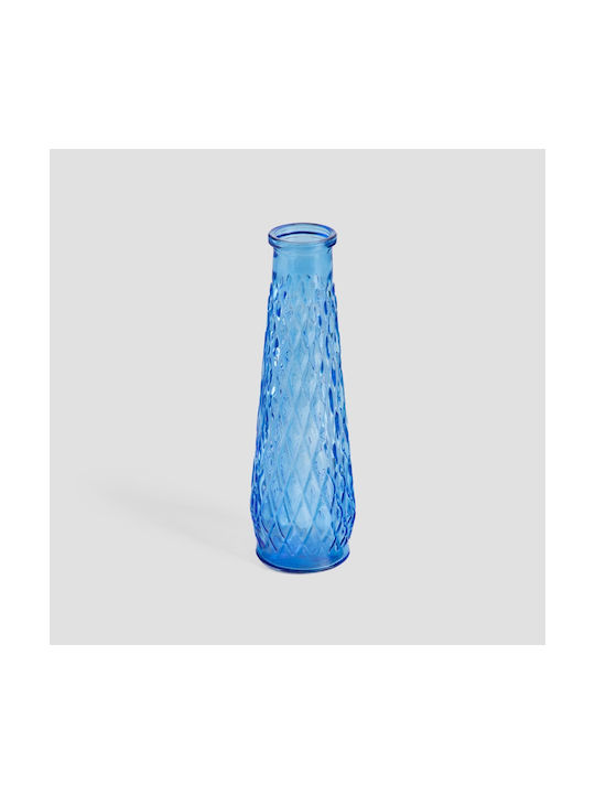 Homla Διακοσμητικό Βάζο Glas Archie Blau 6.5x22cm 1Stück