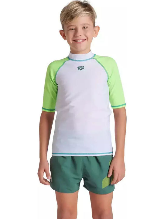 Arena Kinder Badeanzug Rashguard Weiß