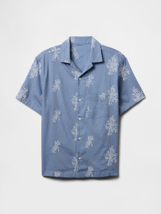 Short-sleeved Shirt Soft Cornflower