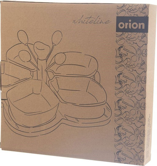 Orion Ορντεβιέρα με Βάση από Πορσελάνη Λευκή Ø28.5cm 10τμχ