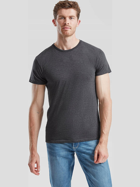 Fruit of the Loom Iconic Men's Short Sleeve Promotional T-Shirt Dark Heather Grey