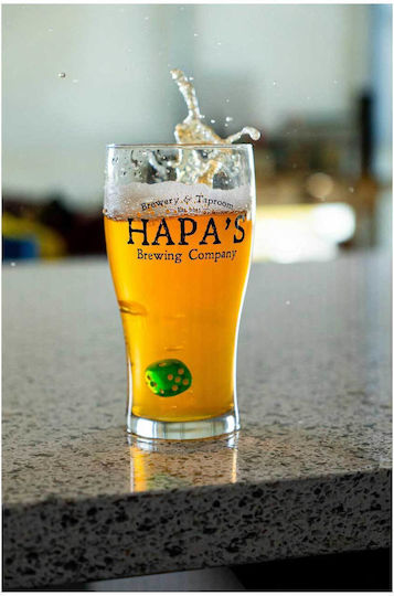 Πίνακας Beer Glass Dice Splash Ποτήρι Μπύρας Πιτσίλισμα Ζαριών 60x90