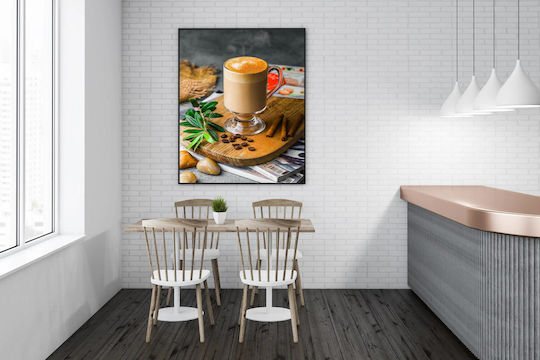 Πίνακας Latte Cinnamon Coffee Beans Latte Κανέλα Κόκκους Καφέ 100x150