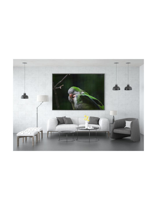 Πίνακας Pair Parrots In Nature Ζευγάρι Παπαγάλων Στη Φύση 100x70