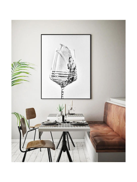 Πίνακας Splashing Wine Glass Πιτσίλισμα Ποτηριού Κρασιού 70x100