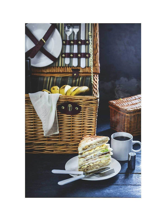 Tablou Coș de Picnic Sandwich Cafea 80x120
