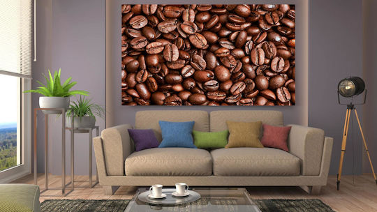 Nahaufnahme Kaffeebohnen Gemälde 150x100
