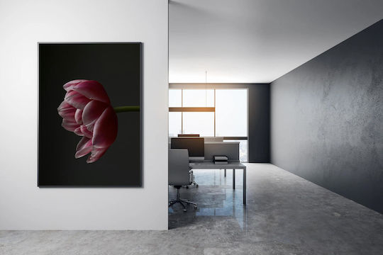 Πίνακας Single Pink Tulip Μονή Ροζ Τουλίπα 60x90