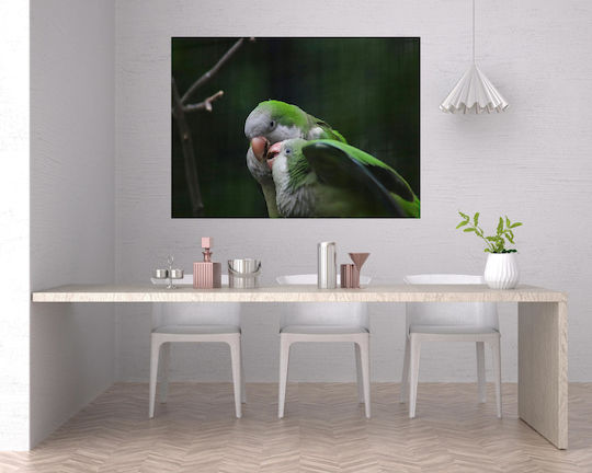 Πίνακας Pair Parrots In Nature Ζευγάρι Παπαγάλων Στη Φύση 90x60