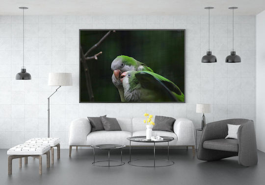 Πίνακας Pair Parrots In Nature Ζευγάρι Παπαγάλων Στη Φύση 90x60