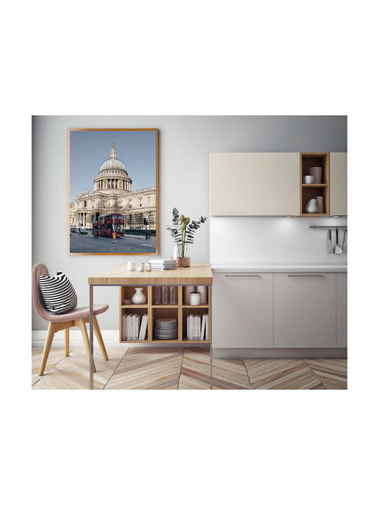 Painting St Paul's Cathedral Red Double-decker Bus 100x150