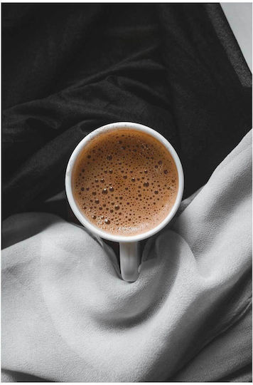 Gemälde Tasse Kaffee auf Stoff 80x120