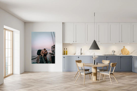 Картина Двойка на лодка по здрач 60x90