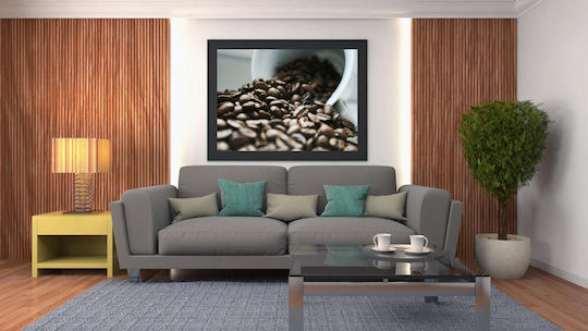 Πίνακας Close-up Coffee Beans Κοντινό Πλάνο Κόκκων Καφέ 150x100