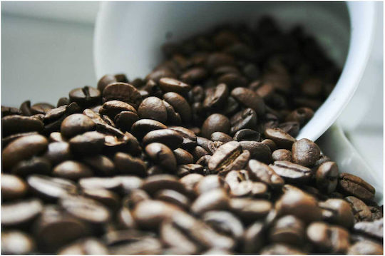 Πίνακας Close-up Coffee Beans Κοντινό Πλάνο Κόκκων Καφέ 150x100