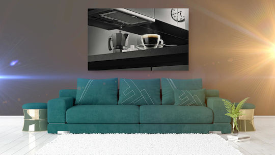 Painting Coffee Espresso Maker In Modern Kitchen 120x80