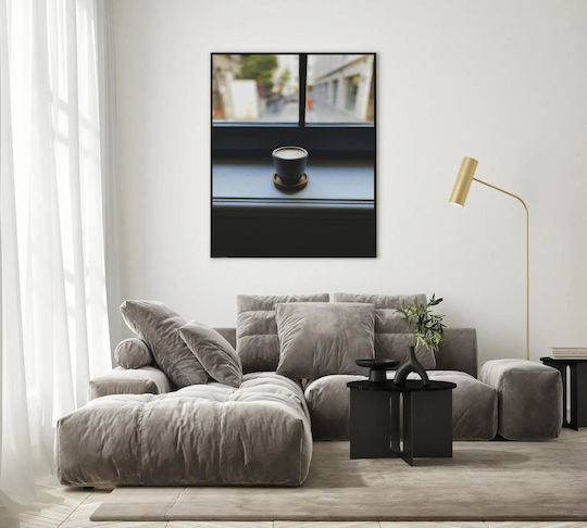 Painting Cup Coffee On Window Sill 80x120