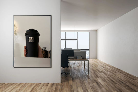 Hand Holding Coffee Cup Painting 80x120