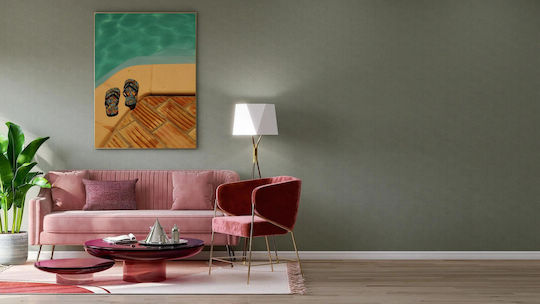 Tabloul Șlapi lângă Piscină 80x120