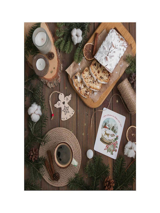 Gemälde Weihnachts-Stillleben Kuchen Kaffee 100x150