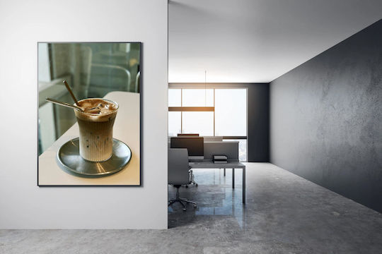 Πίνακας Iced Coffee Metal Straws Παγωμένος Καφές Μεταλλικά Καλαμάκια 100x150