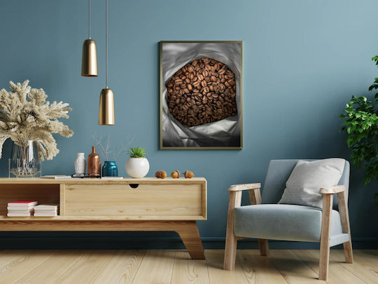 Πίνακας Bag Coffee Beans Φακελάκι Κόκκους Καφέ 80x120