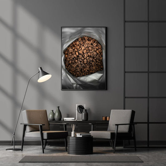 Πίνακας Bag Coffee Beans Φακελάκι Κόκκους Καφέ 80x120