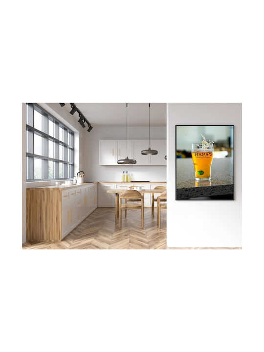 Картина Бира Чаша Зарове Пръски 70x100
