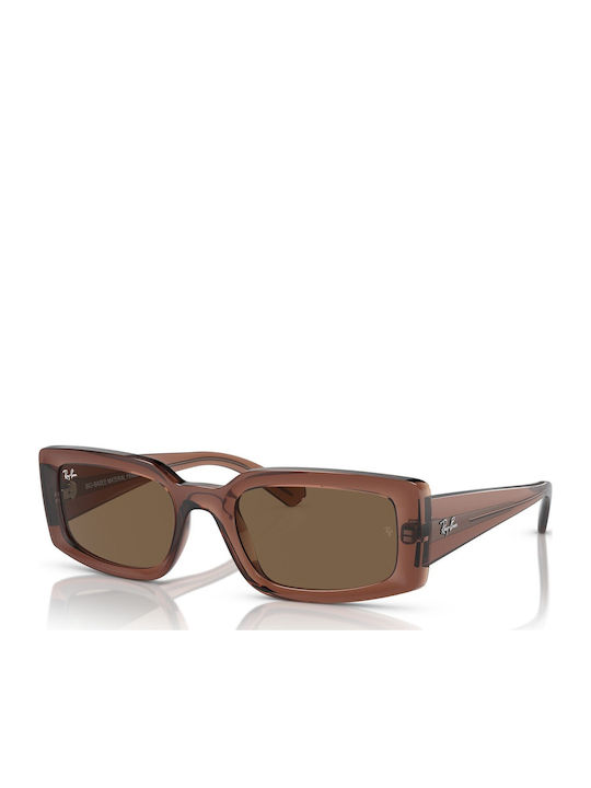 Ray Ban Kiliane Унисекс Слънчеви Очила с Кафява Пластмасова Рамка и Кафяви Лещи