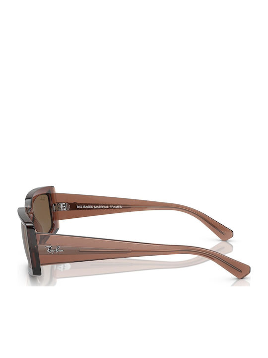Ray Ban Kiliane Унисекс Слънчеви Очила с Кафява Пластмасова Рамка и Кафяви Лещи