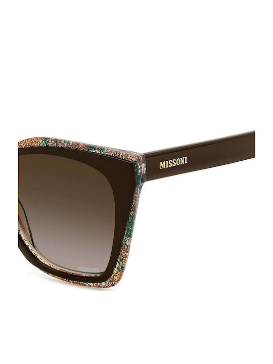 Missoni Women's Sunglasses with Brown Tartaruga Plastic Frame and Brown Gradient Lens MIS 0188/S 09Q/HA