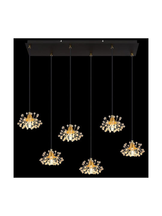 Globo Lighting Κρεμαστό Φωτιστικό Διάφανο