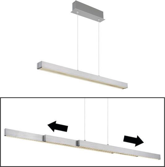 Globo Lighting Κρεμαστό Φωτιστικό Ασημί
