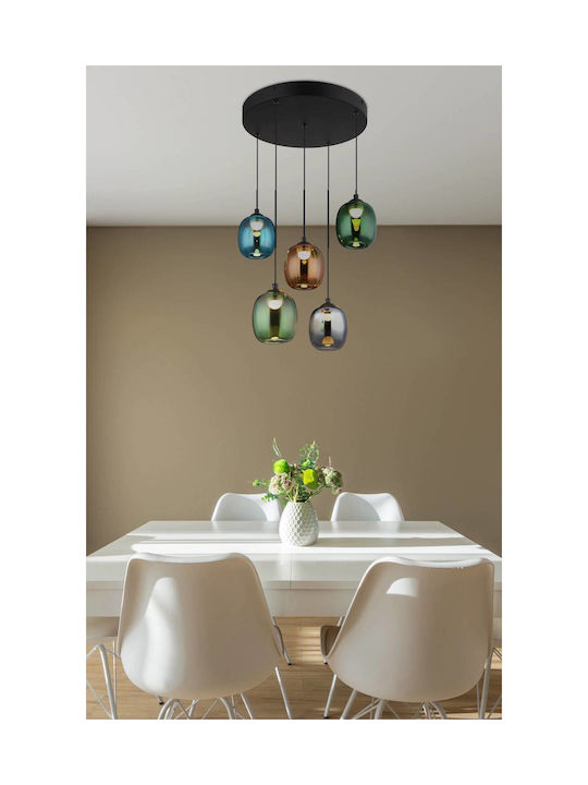 Globo Lighting Κρεμαστό Φωτιστικό Μαύρο