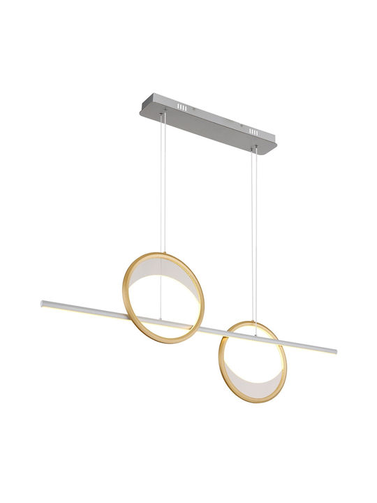Globo Lighting Κρεμαστό Φωτιστικό Ασημί