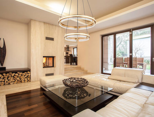 Globo Lighting Κρεμαστό Φωτιστικό Διάφανο