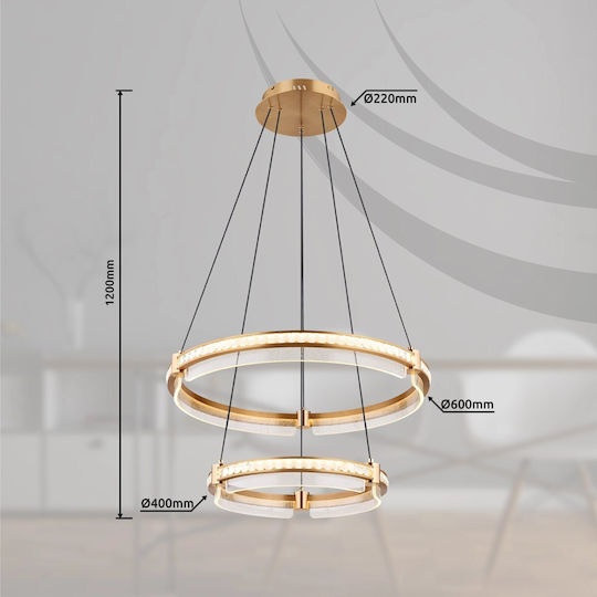 Globo Lighting Κρεμαστό Φωτιστικό Διάφανο