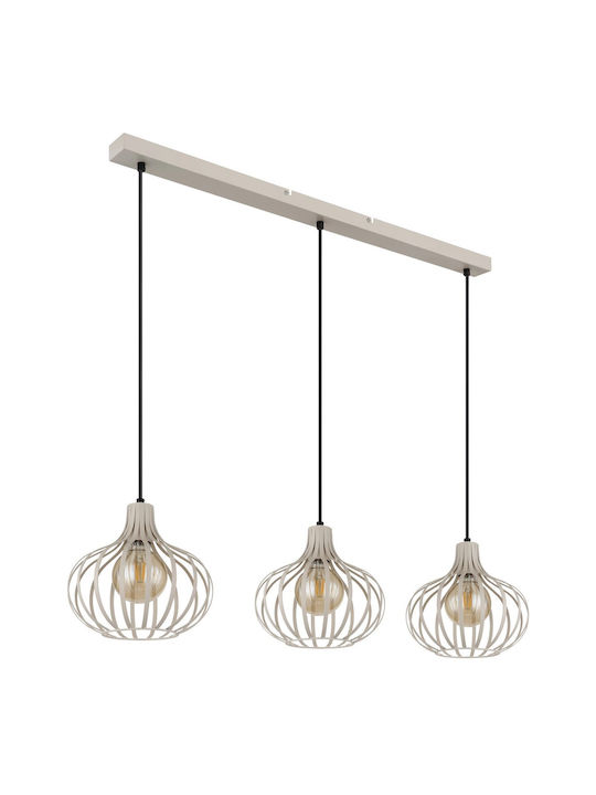 Globo Lighting Κρεμαστό Φωτιστικό Μπεζ