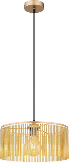 Globo Lighting Κρεμαστό Φωτιστικό Μελί με Ντουί E27 35x35x135εκ.