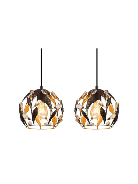Globo Lighting Κρεμαστό Φωτιστικό Μαύρο 72x20x150εκ.