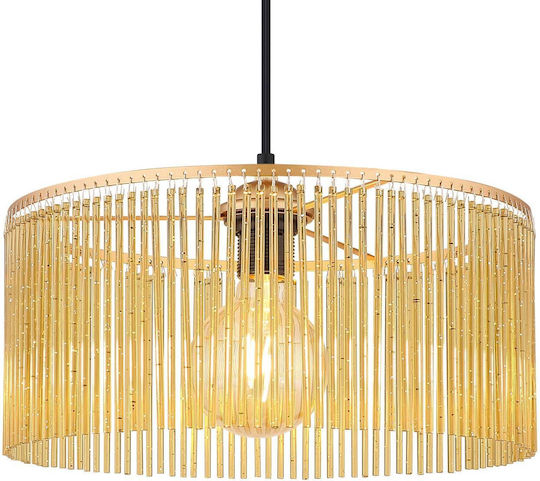 Globo Lighting Κρεμαστό Φωτιστικό Μελί με Ντουί E27 35x35x135εκ.